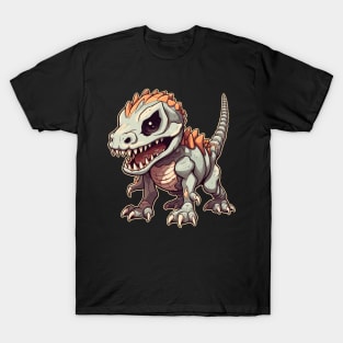 Horrific Chibi T-Rex Isometric Dinosaur T-Shirt